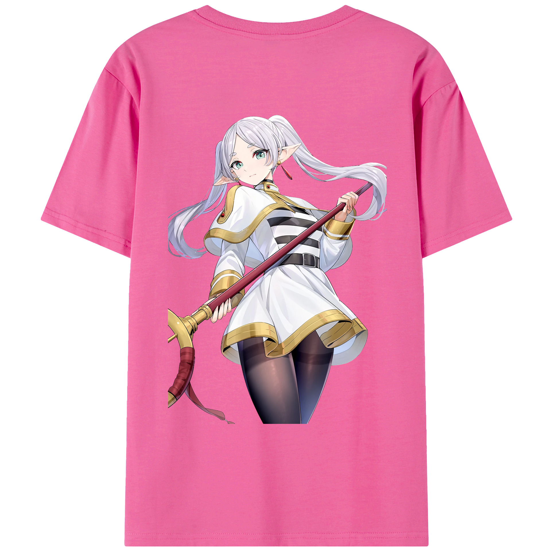 （画像用） 葬送のフリーレン Frieren レディース半袖Tシャツ(バックプリント)